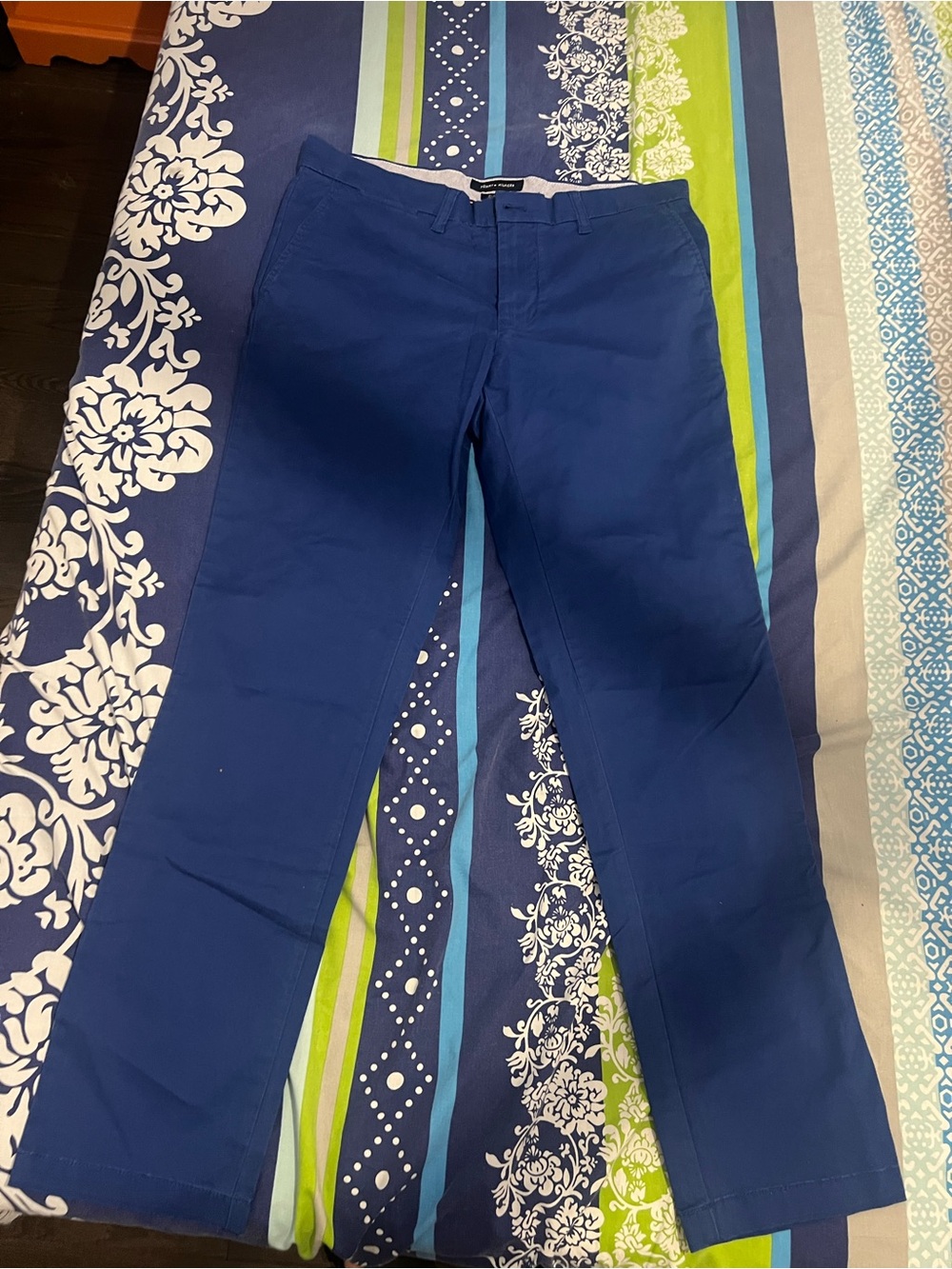 Classic Unisex Tommy Hilfiger Blue Chino Pants